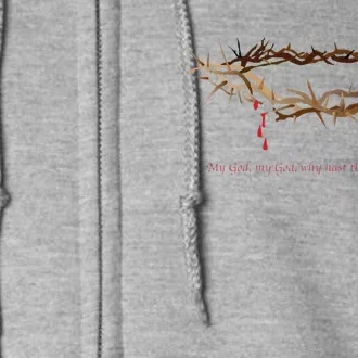 Holiday & Easter Crown Of Thorns Full Zip Hoodie