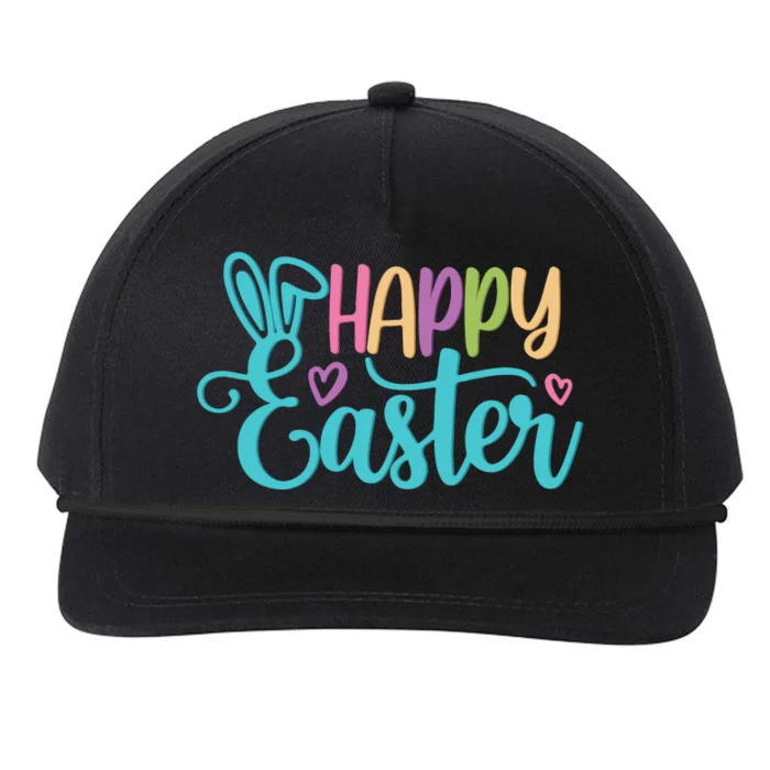 Happy Easter Cute Holiday Snapback Five-Panel Rope Hat