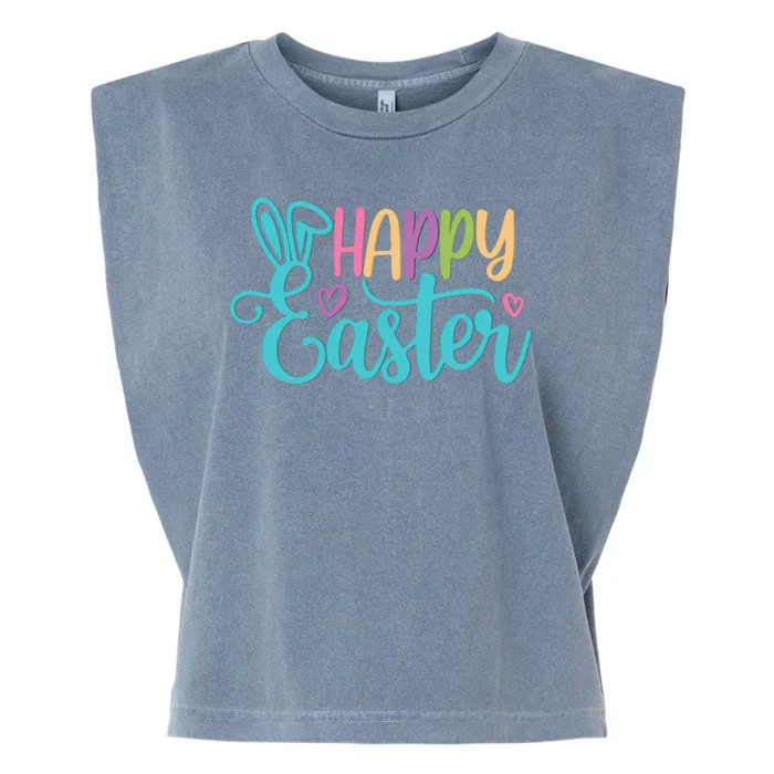 Happy Easter Cute Holiday Garment-Dyed Women's Muscle Tee