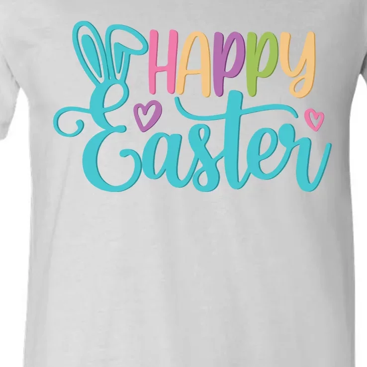 Happy Easter Cute Holiday V-Neck T-Shirt