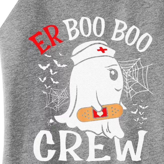 Halloween ER Costume ER Boo Boo Crew Nurse Ghost Nursing Women’s Perfect Tri Rocker Tank