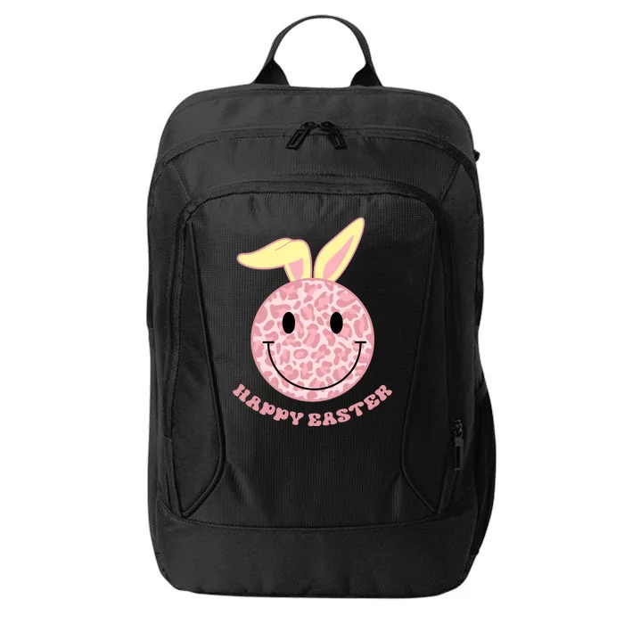 Happy Easter Cute Smile Face Pink Patterns City Backpack