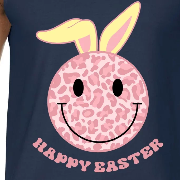 Happy Easter Cute Smile Face Pink Patterns Comfort Colors® Tank Top