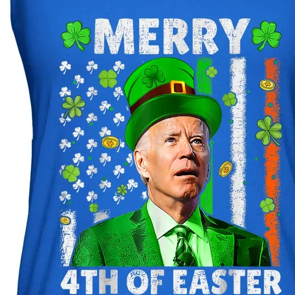 Happy Easter Confused Joe Biden St Patricks Day Meaningful Gift Ladies Essential Flowy Tank