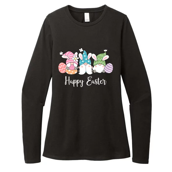 Happy Easter Cute Gnome Holiday Womens CVC Long Sleeve Shirt