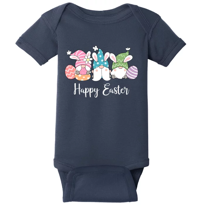 Happy Easter Cute Gnome Holiday Baby Bodysuit