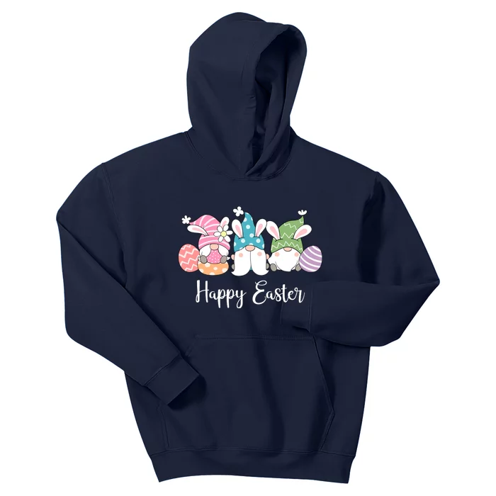 Happy Easter Cute Gnome Holiday Kids Hoodie