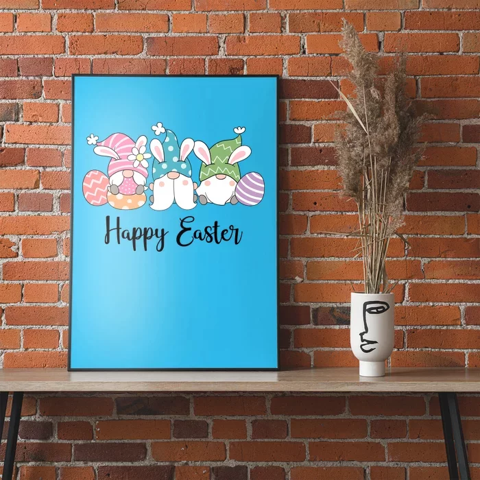 Happy Easter Cute Gnome Holiday Poster