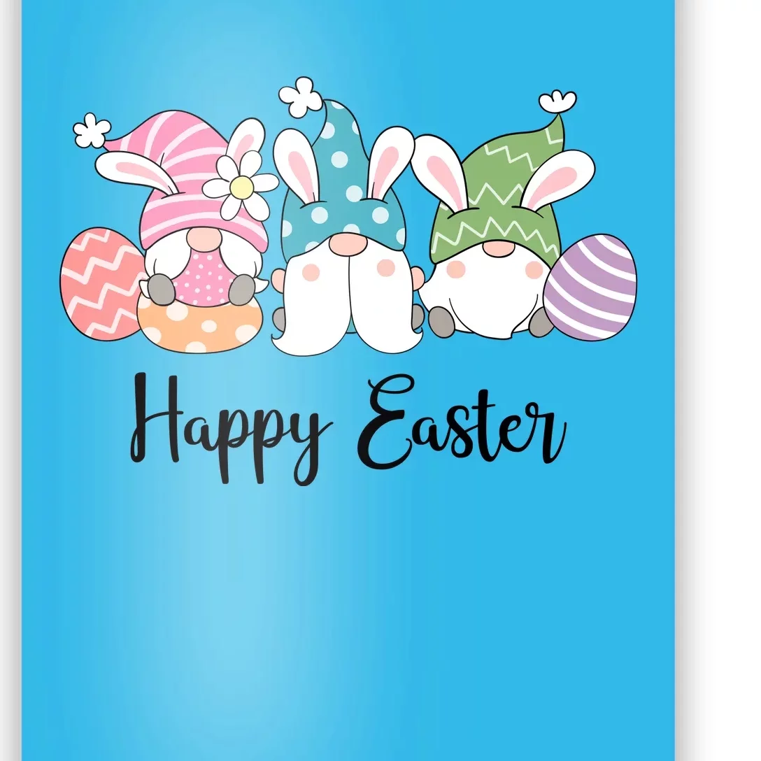 Happy Easter Cute Gnome Holiday Poster