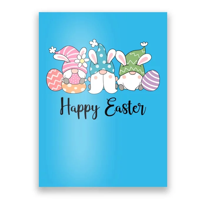 Happy Easter Cute Gnome Holiday Poster