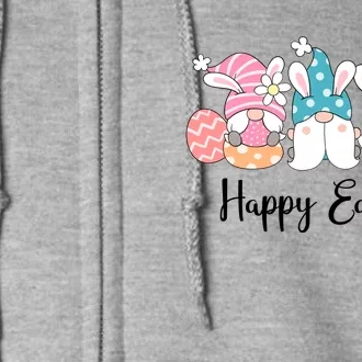 Happy Easter Cute Gnome Holiday Full Zip Hoodie