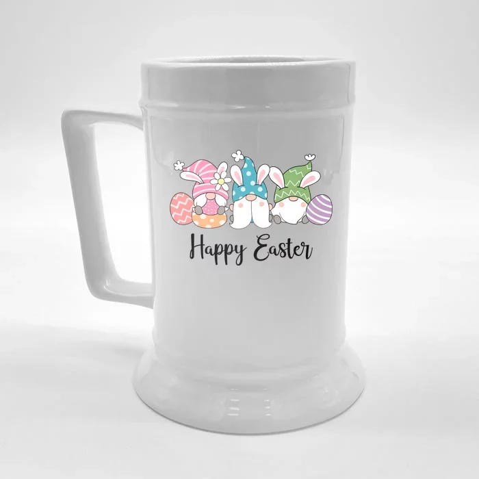 Happy Easter Cute Gnome Holiday Front & Back Beer Stein