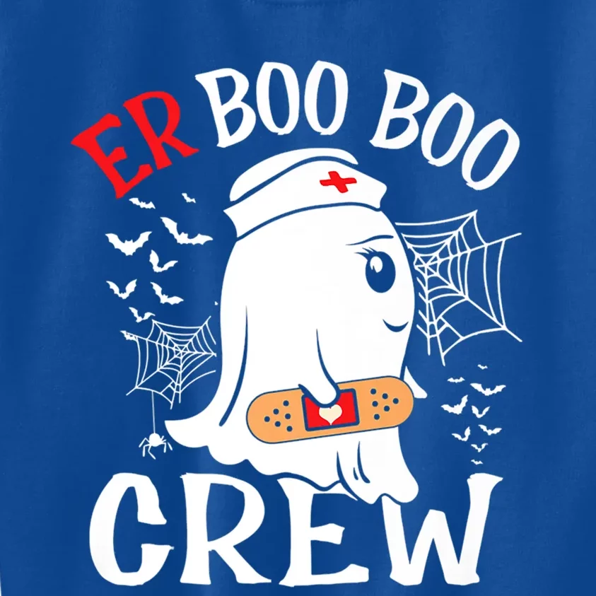 Halloween Er Costume Er Boo Boo Crew Nurse Ghost Nursing Funny Gift Kids Sweatshirt