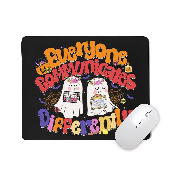 Halloween Everyone Communicates Differently Sped Teacher Mousepad