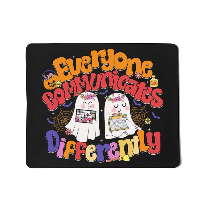 Halloween Everyone Communicates Differently Sped Teacher Mousepad