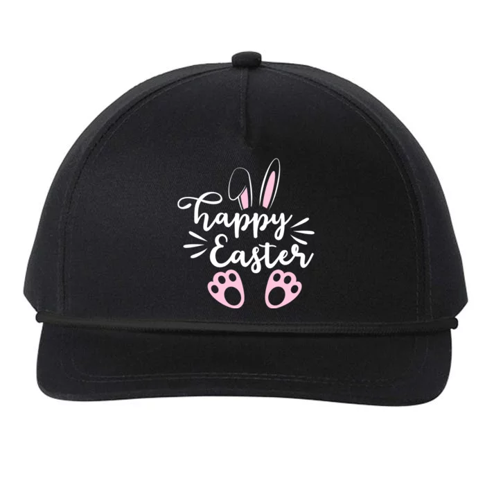 Happy Easter Cute Bunny Holiday Snapback Five-Panel Rope Hat