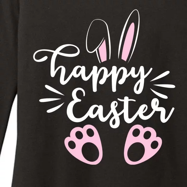 Happy Easter Cute Bunny Holiday Womens CVC Long Sleeve Shirt