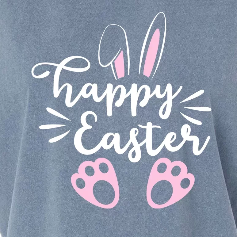 Happy Easter Cute Bunny Holiday Garment-Dyed Women's Muscle Tee