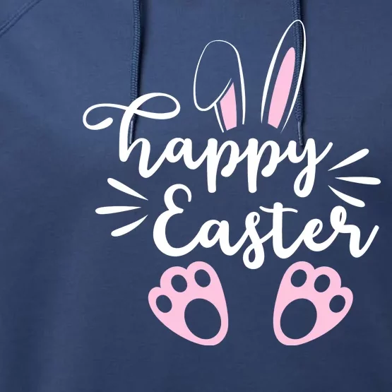 Happy Easter Cute Bunny Holiday Performance Fleece Hoodie