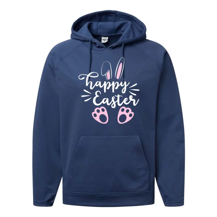 Happy Easter Cute Bunny Holiday Performance Fleece Hoodie