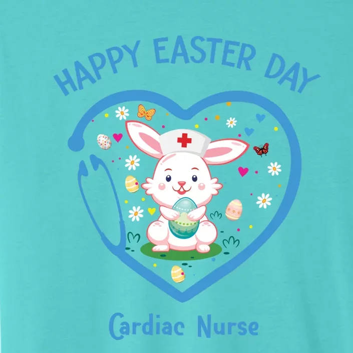 Happy Easter Cardiac Nurse Gift Cute Nurse Easter Day Great Gift ChromaSoft Performance T-Shirt