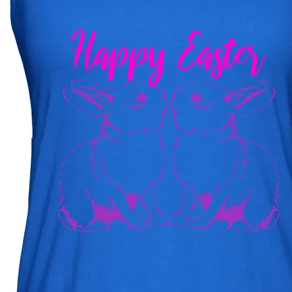 Happy Easter Cute Bunnies Easter Bunny Spring Bunny Mom Gift Ladies Essential Flowy Tank