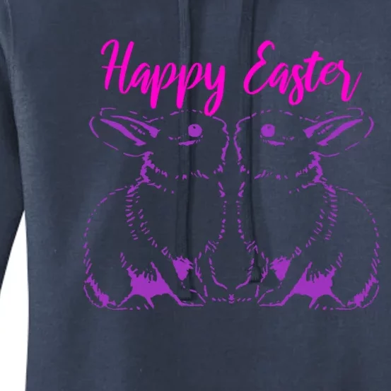 Happy Easter Cute Bunnies Easter Bunny Spring Bunny Mom Gift Women's Pullover Hoodie