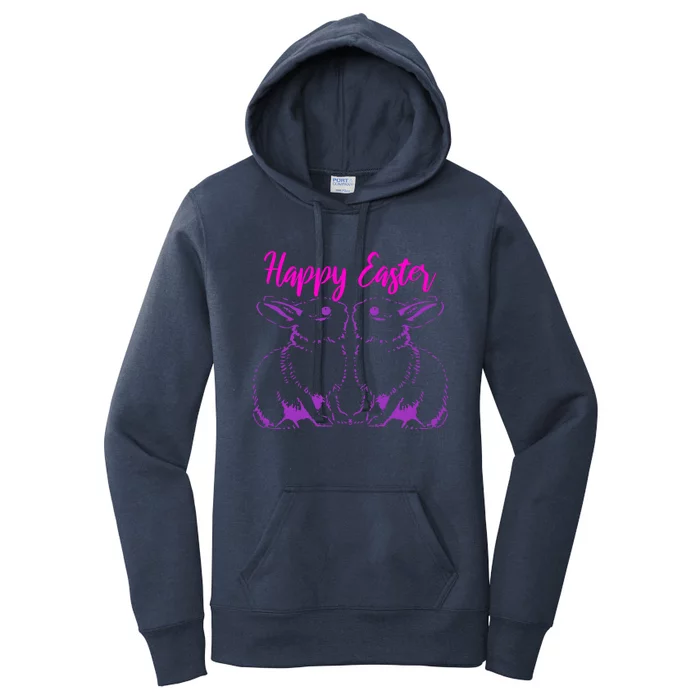 Happy Easter Cute Bunnies Easter Bunny Spring Bunny Mom Gift Women's Pullover Hoodie