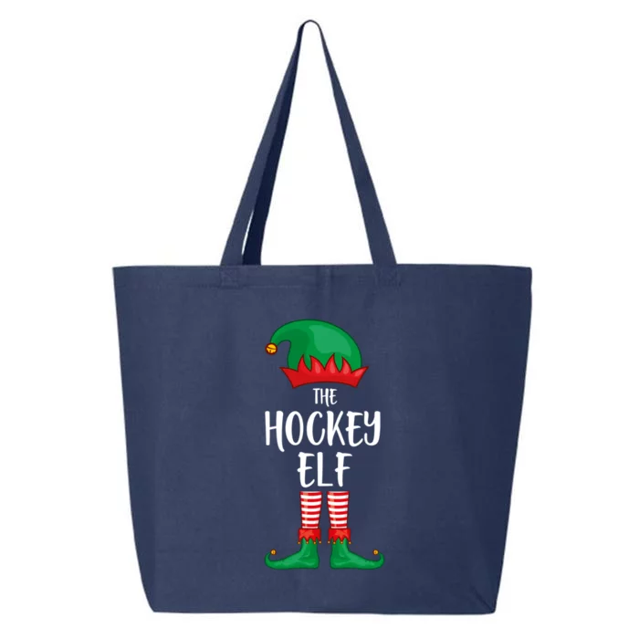 Hockey Elf Christmas Party Matching Family Group Pajama Cool Gift 25L Jumbo Tote