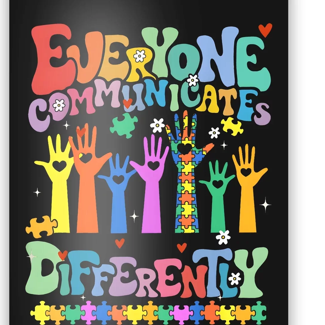 Hands Everyone Communicates Differently Poster