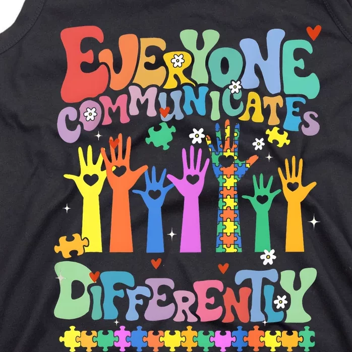 Hands Everyone Communicates Differently Tank Top