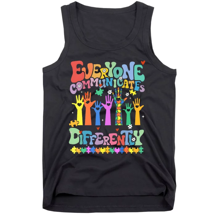 Hands Everyone Communicates Differently Tank Top