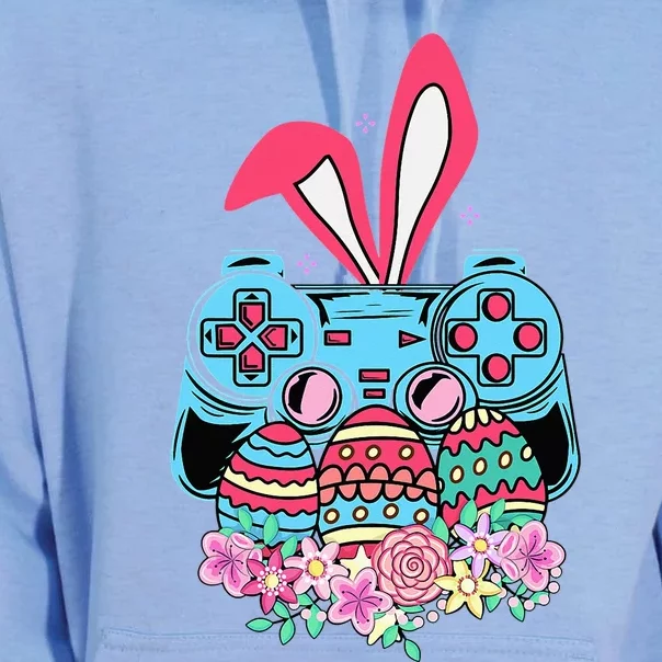 Happy Easter Day Video Game Controller Bunny Gamer Unisex Surf Hoodie