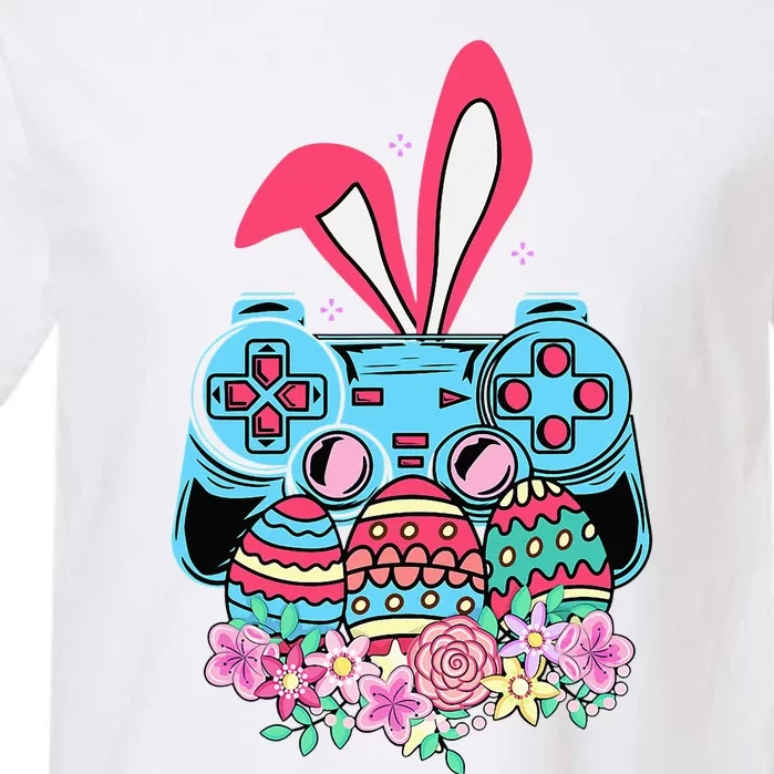 Happy Easter Day Video Game Controller Bunny Gamer Garment-Dyed Heavyweight T-Shirt