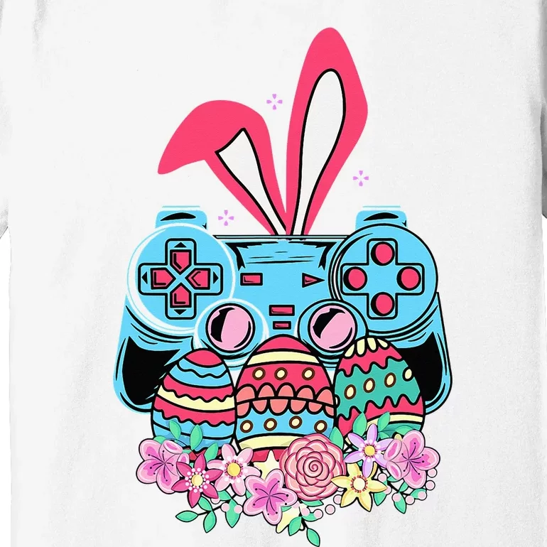 Happy Easter Day Video Game Controller Bunny Gamer Premium T-Shirt