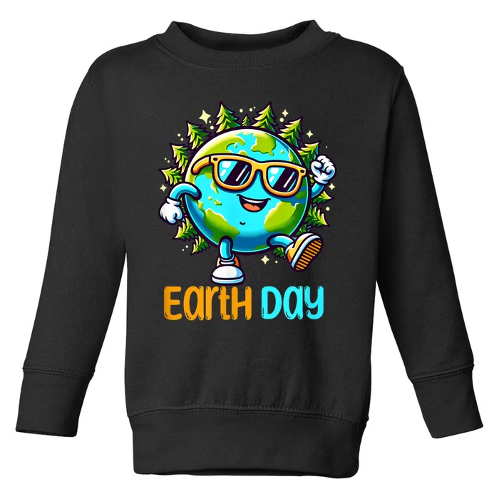 Happy Earth Day 2024 Funny Earth Day Toddler Sweatshirt