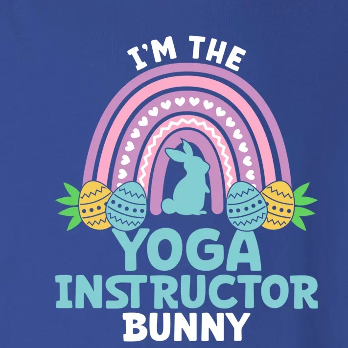 Happy Easter Day I'm The Yoga Instructor Bunny Funny Gift Toddler Long Sleeve Shirt