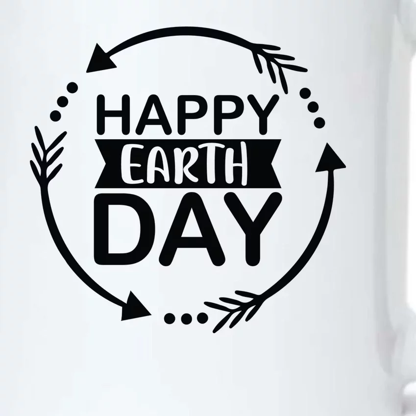 Happy Earth Day Black Color Changing Mug