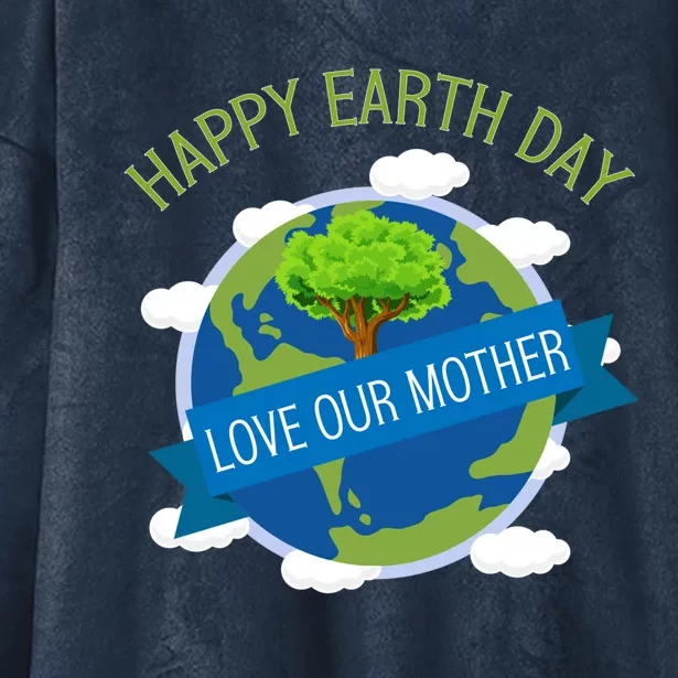 Happy Earth Day World Earth Day Awareness Gift Hooded Wearable Blanket