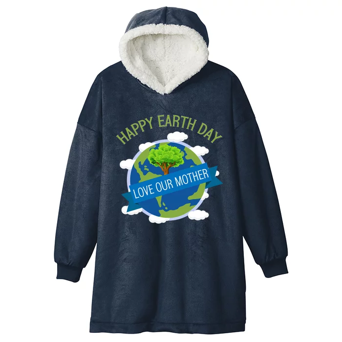 Happy Earth Day World Earth Day Awareness Gift Hooded Wearable Blanket