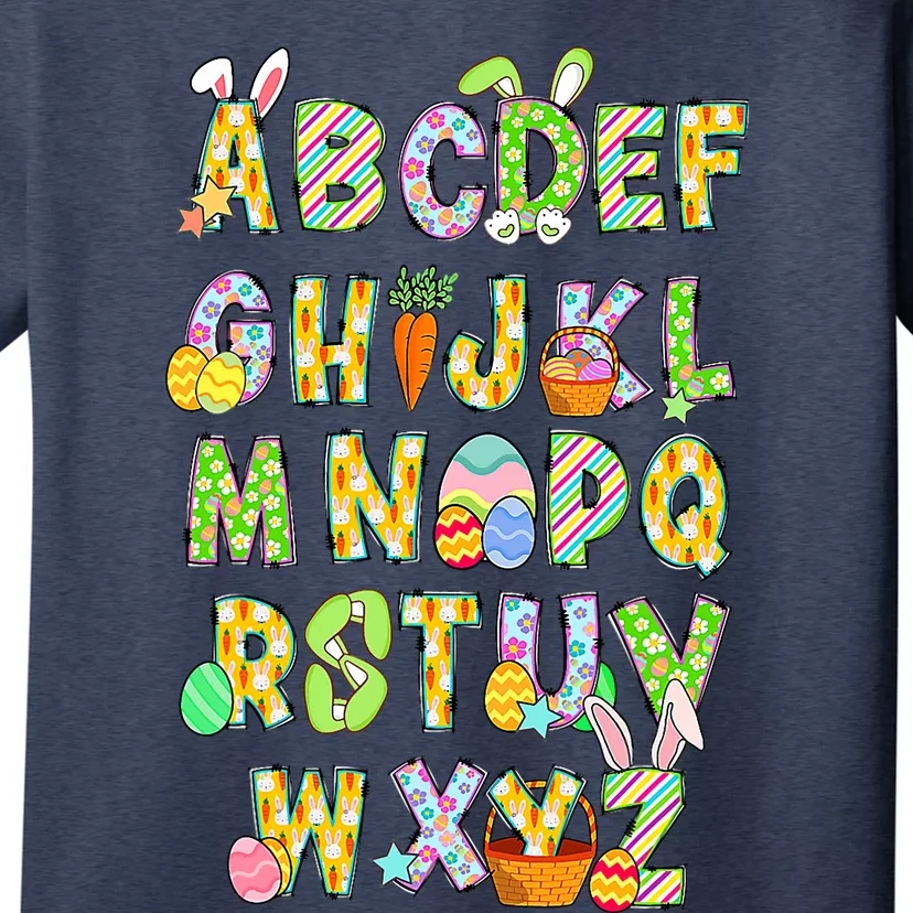 Happy Easter Day Alphabet Abcs Elemeno For Teacher Student T-Shirt