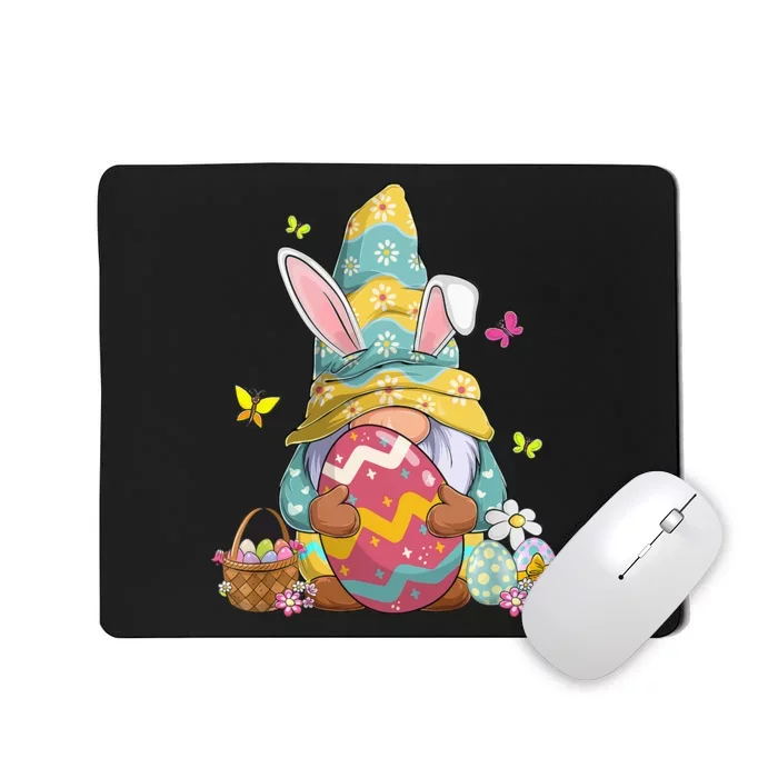 Happy Easter Day Bunny Spring Gnome Easter Egg Hunting Mousepad