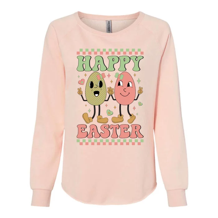 Happy Easter Day Easter Bunny Womens California Wash Sweatshirt