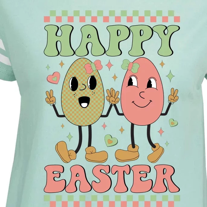 Happy Easter Day Easter Bunny Enza Ladies Jersey Football T-Shirt