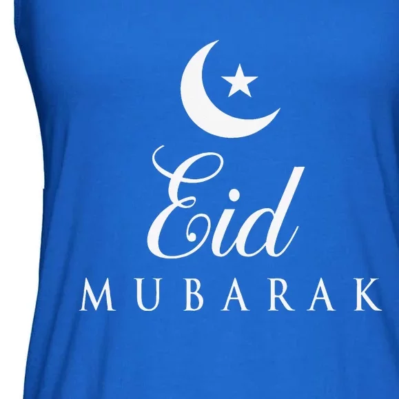 Happy Eid Day Eid AlAdha Eid Mubarak Ladies Essential Flowy Tank