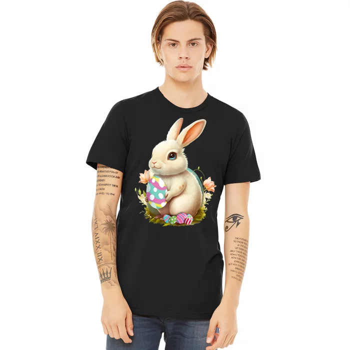 Happy Easter Day Easter Bunny Easter Egg Funny Premium T-Shirt