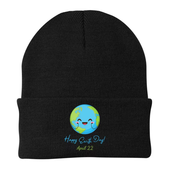 Happy Earth Day April 22 Cute Planet Knit Cap Winter Beanie