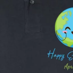 Happy Earth Day April 22 Cute Planet Softstyle Adult Sport Polo