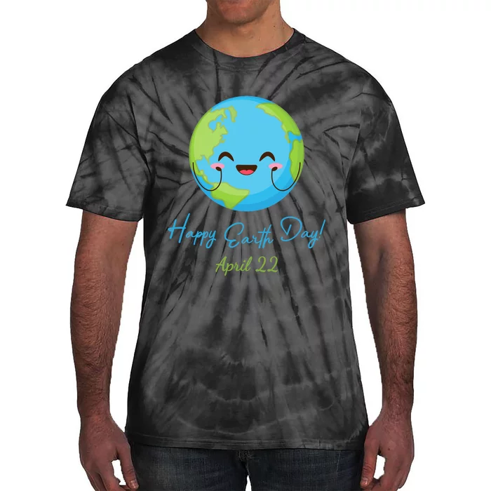 Happy Earth Day April 22 Cute Planet Tie-Dye T-Shirt