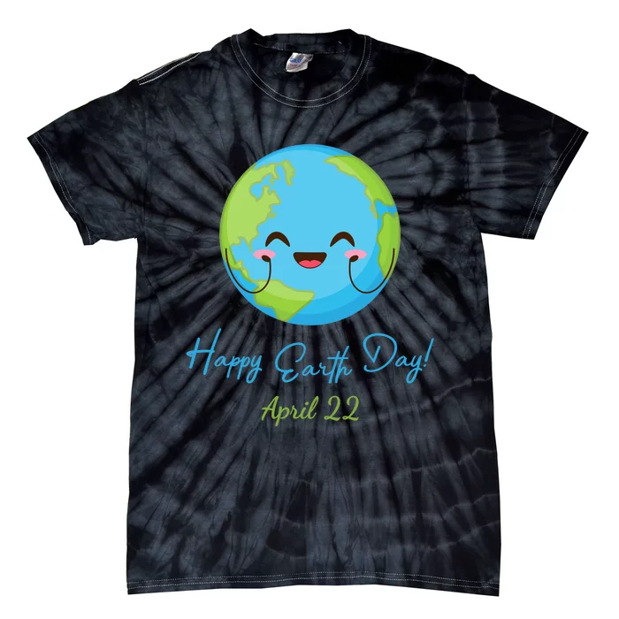 Happy Earth Day April 22 Cute Planet Tie-Dye T-Shirt